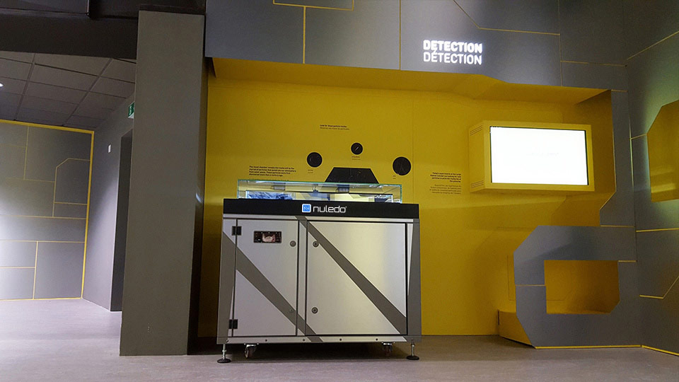 Nuledo Custom Cloud Chamber is designed to fit in the CERN Microcosmos exhibition perfectly.